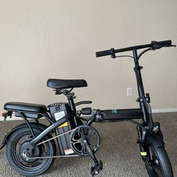 Brand New Folding Electric Bike – 20 MPH – Rear Seat – Compact Commuter E-Bike