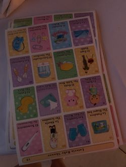 Baby Shower lotería” Game Bilingual