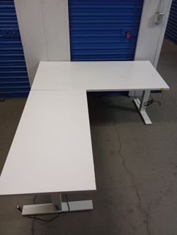 L Shape Desk electric sit and stand ergonomic desk