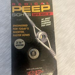 Radical Archery Super-Deuce 38 Peep Sight Black (Unopened)