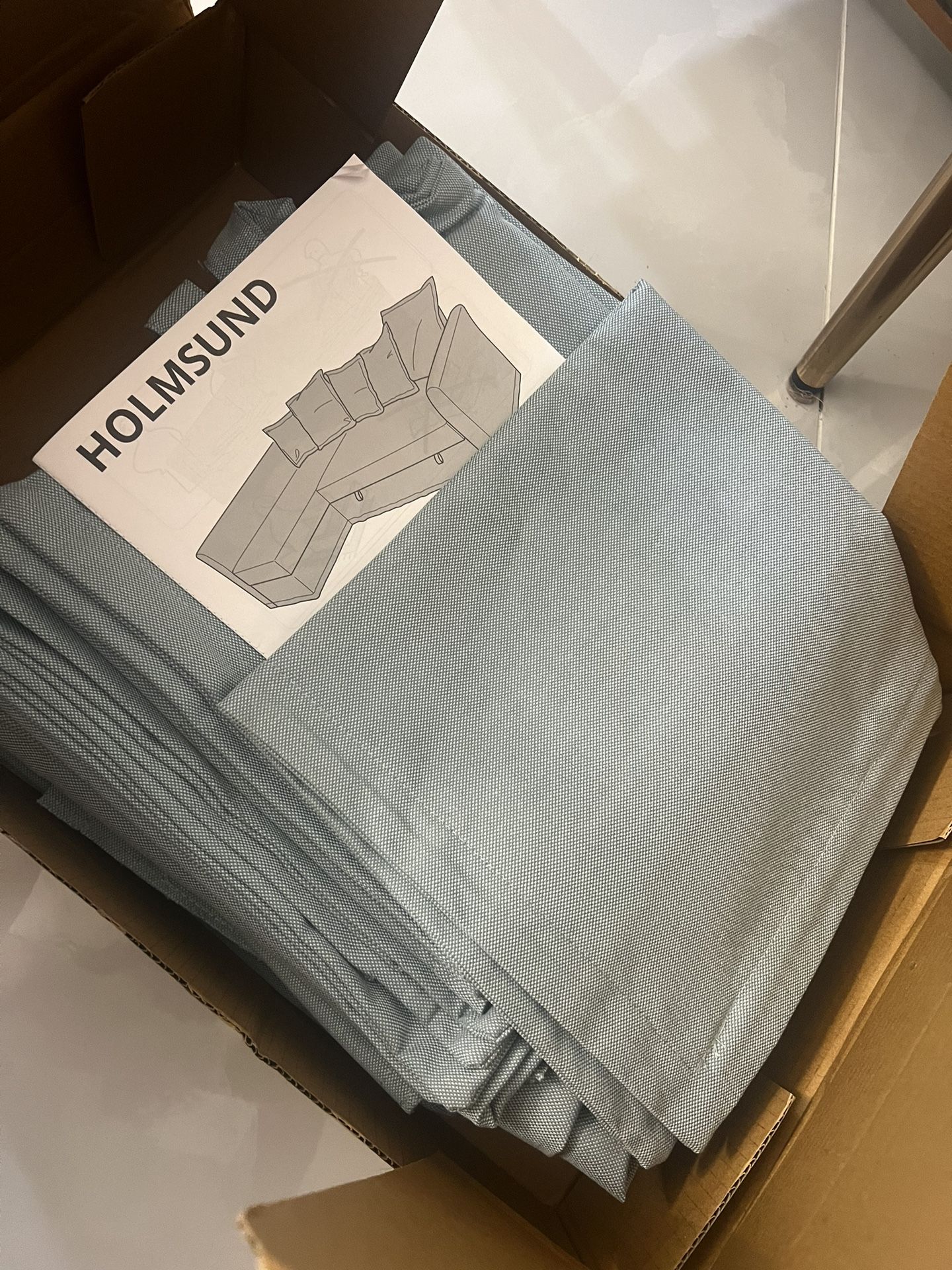 Cover For Sleeper Sectional 3 Seat IKEA Light Blue