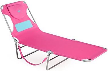ostrich ladies folding comfort lounger beach chair portable