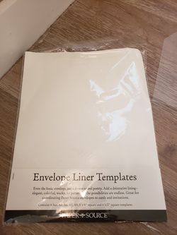 Paper Source Envelope Liner Templates