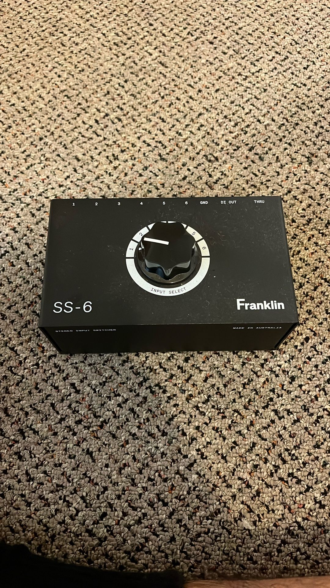 franklin ss-6 stereo input switcher