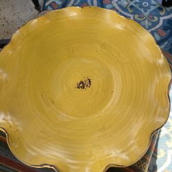 Large Mustard Yellow Platter