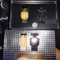 Mini Rabane Fame Perfume And Fantom Cologne Set