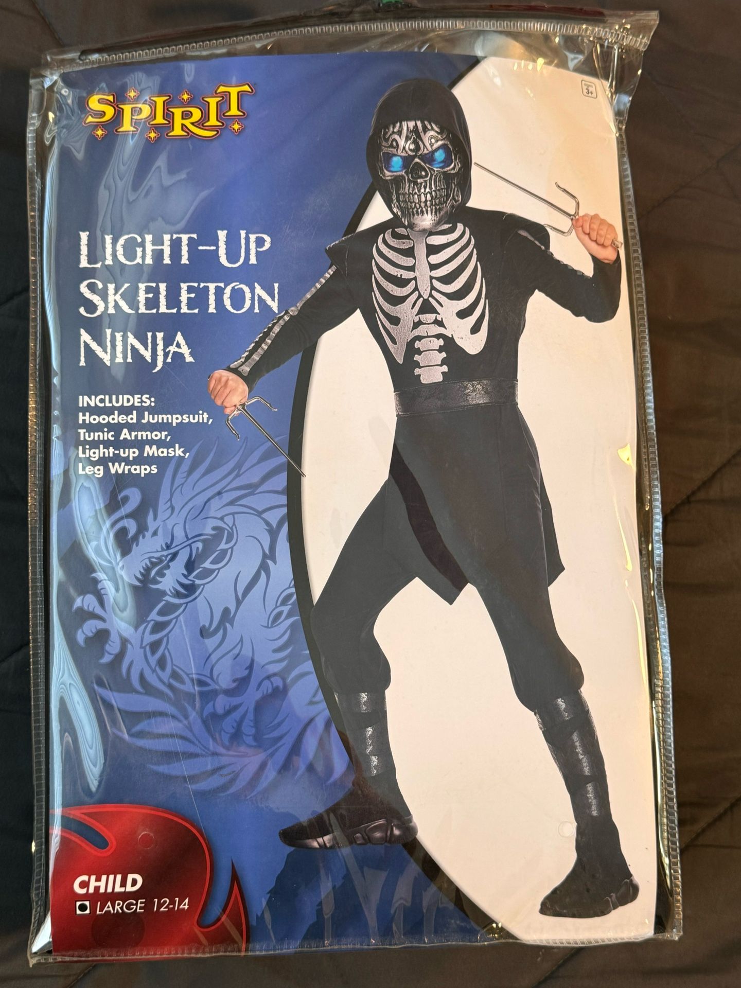 Light Up Skeleton Ninja Costume