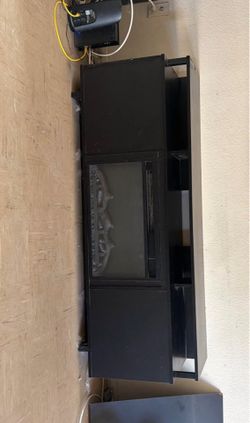 Black tv stand furnace
