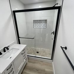 Sliding Shower Doors Privacy Glass Or Clear 