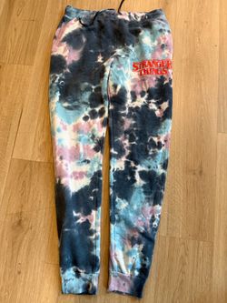 Stranger Things Tie-Dye Sweatpants size medium
