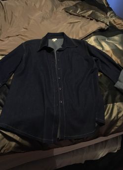 Like new AKA medium button down Denim shirt