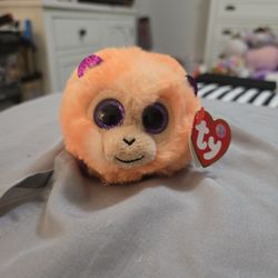 New. Ty. Puffies. Coconut The Monkey. 