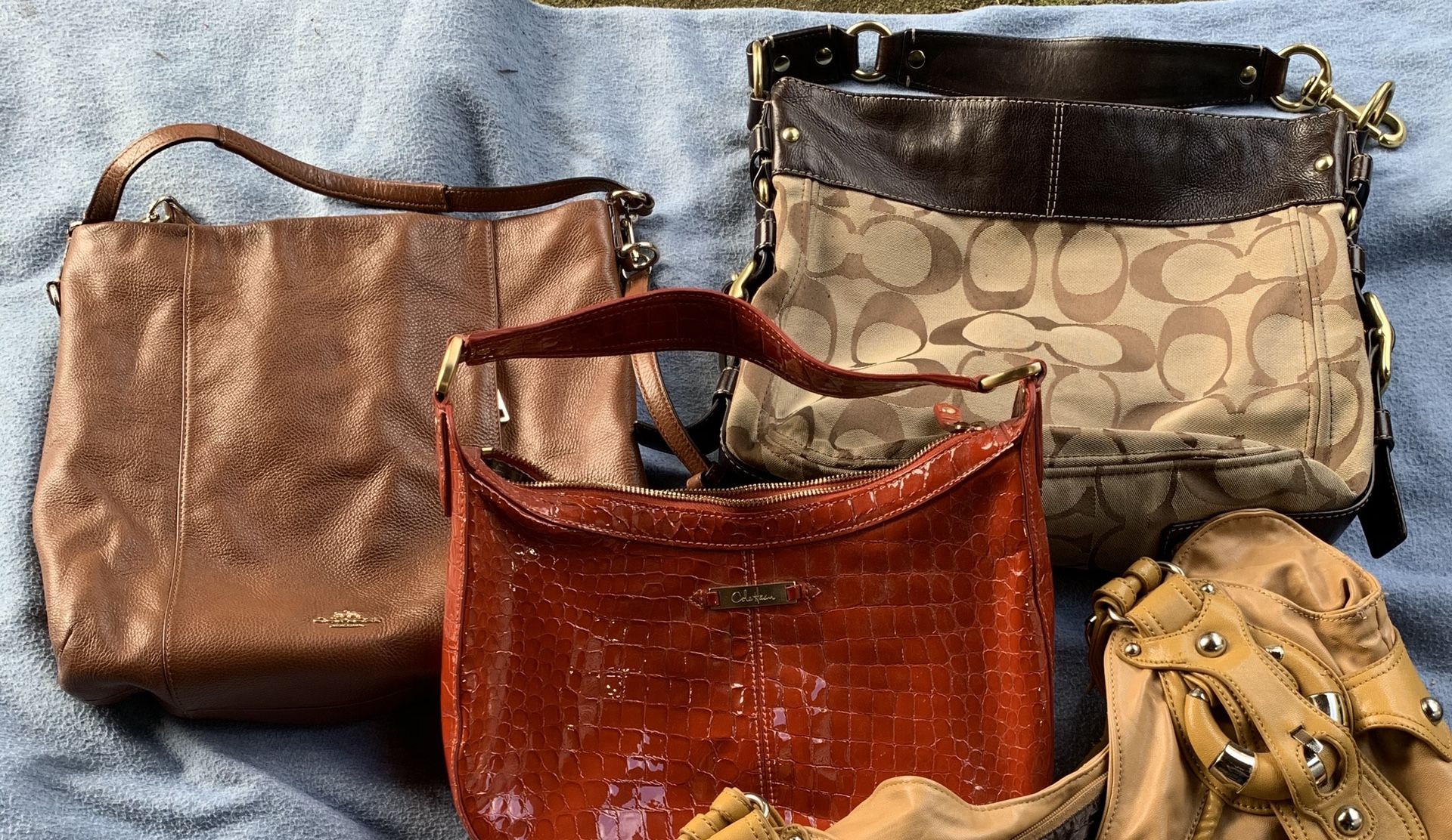 2 Coach Purses and 1 Cole Haan Purse