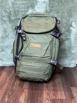 Traverse Military-Style Tactical Backpack – Olive Green, Multi-Pocket