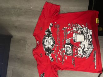 Used Red ALOC x Asaali collab shirt
