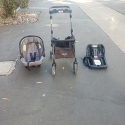 Graco Infant Car Seat, Stroller Base, and 2 Car Seat Bases