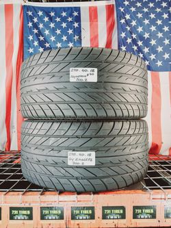 275/40ZR18 GOODYEAR EAGLE F1 ASYMMETRIC RUN FLAT 275/40R18 USED TIRES 275 40 18