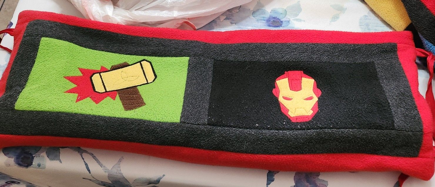Avengers Bumper For Crib And Crib Skirt