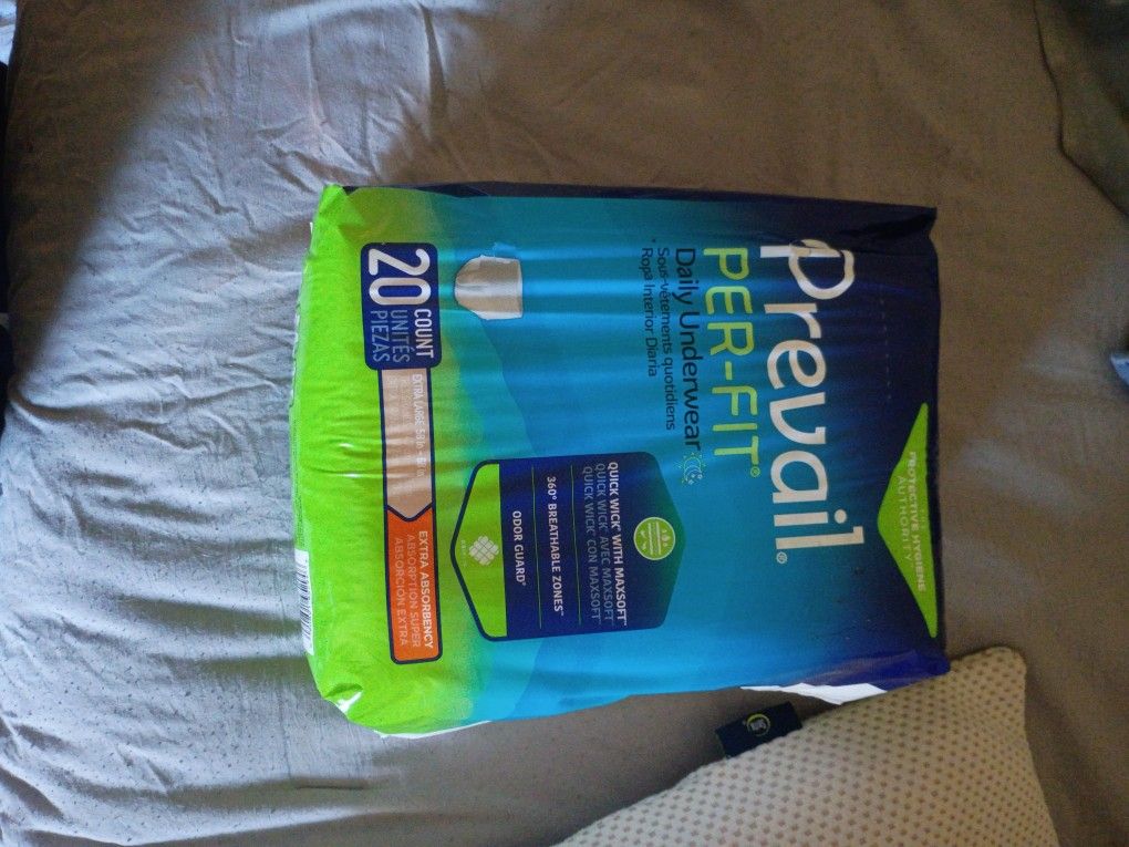 I Have 4 Brand New Never Been Open Prevail Per-Fit Daily Underware Size XL , 20 Count