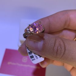 10K Yellow Gold Pink Tourmaline Ring