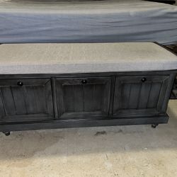 Chess/ Bench Storage Unit 