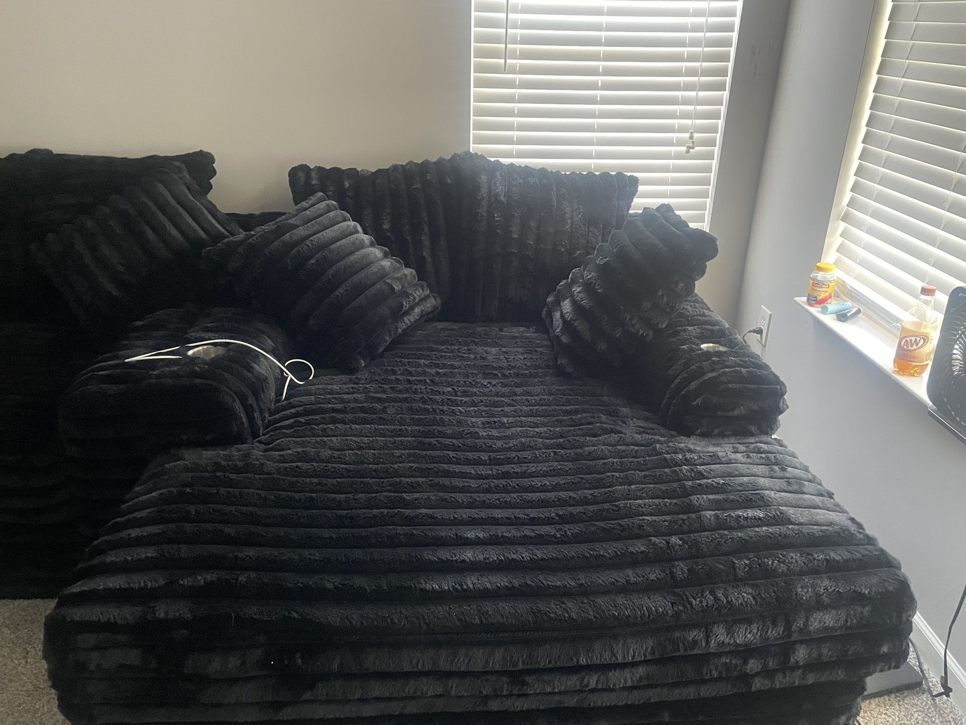 Extra Large Plush Chair And Sofa