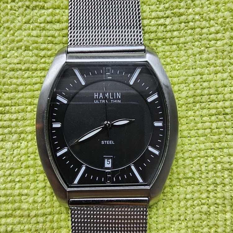 Hamlin - Elegant Ultra Slim Watch // A0011 Hamlin Women HAML0314 Titanium Silver Milanese Band Quartz  main image 4