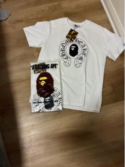 Bape chrome heart shirt