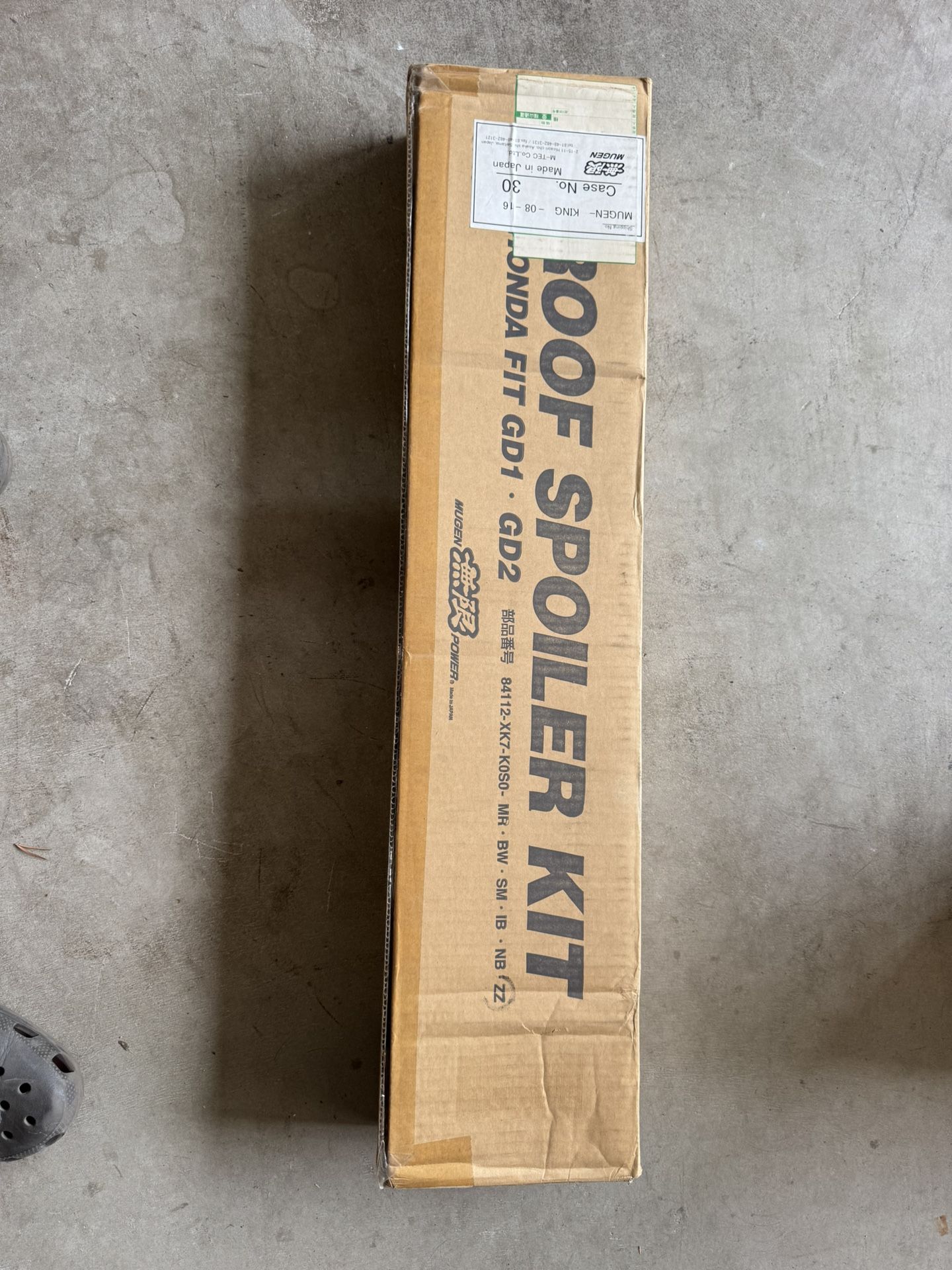 Mugen Honda Fit Roof Spoiler 