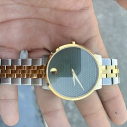 Movado Men's Gold Tone & Stainless Steel Museum Classic Watch 