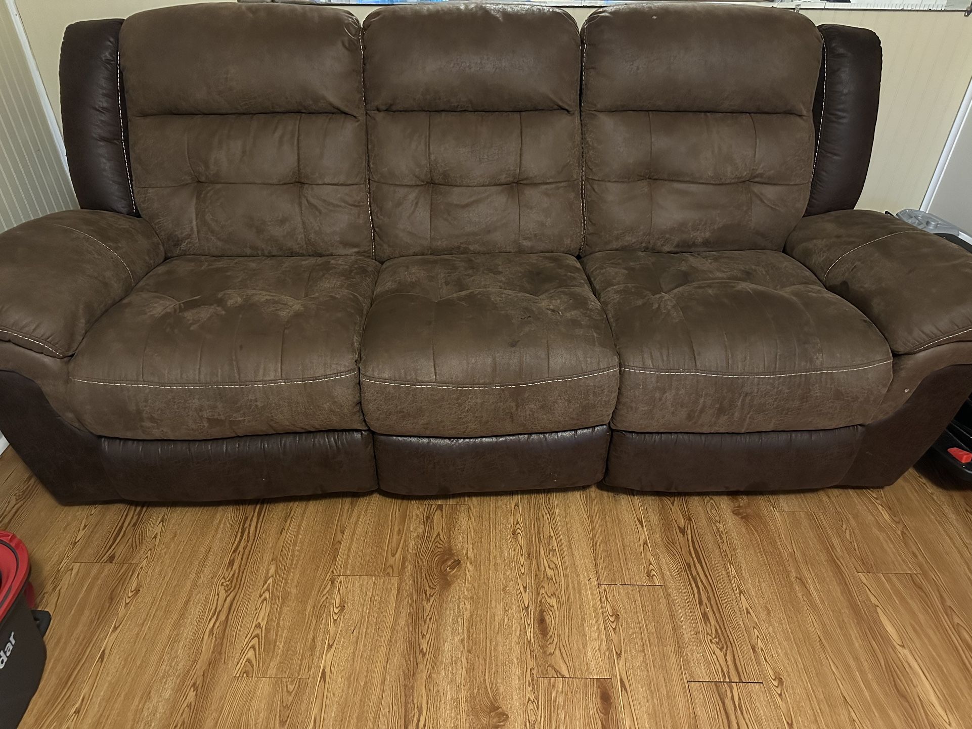 2 Full Reclining Sofas $600