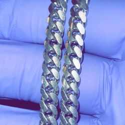 Sterling Silver Cuban Link Chain 24” 7mm