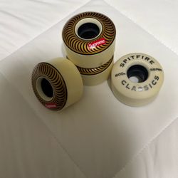 Supreme X Spitfire 58 Mm skateboarding wheels
