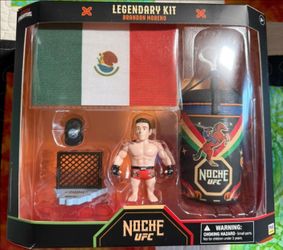 brand new sealed noche ufc legendary kit brandon moreno 3" figure