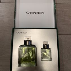 ETERNITY By CALVIN KLEIN MEN 2PC SET EAU DE PARFUM SPRAY 3.4 OZ + 1.0 OZ NIB