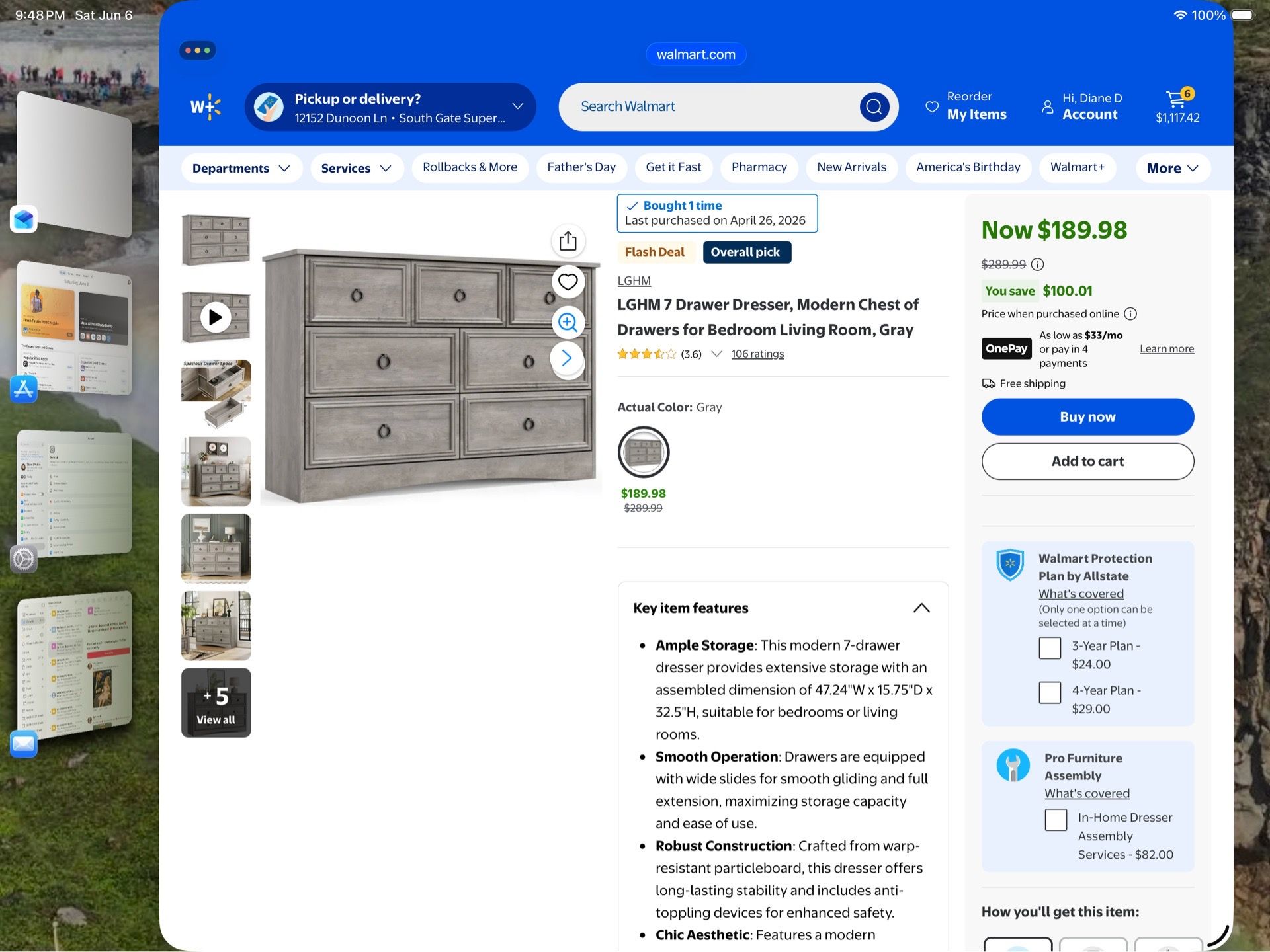 Dresser / chest of drawers - NEW IN BOX