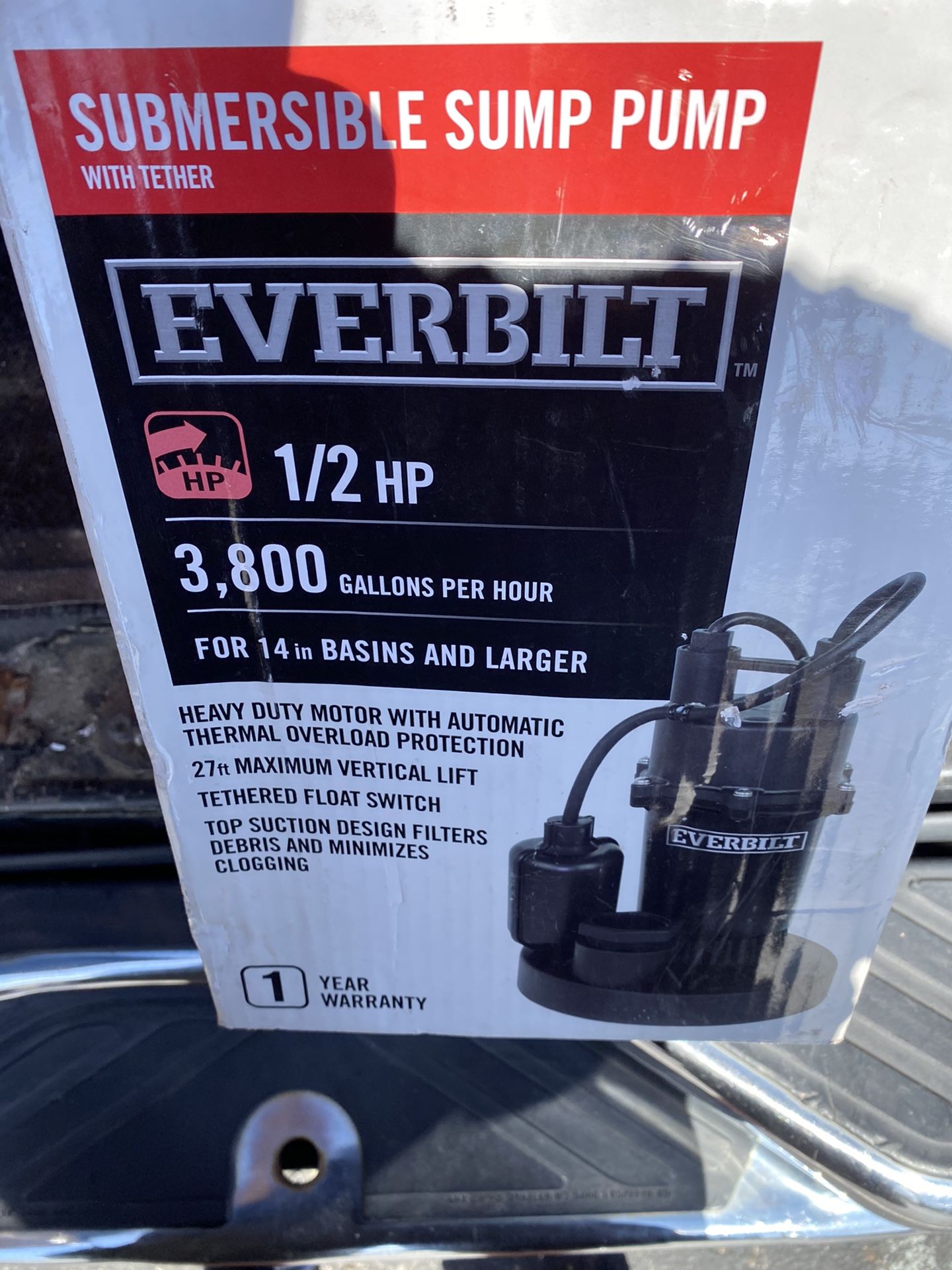Sump pump new