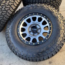 17x8.5 0mm METHOD wheels rim Chevy Silverado Tahoe Sierra Yukon 6x5.5 tire Bronco