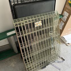 Dog Crate and Dog Fence 