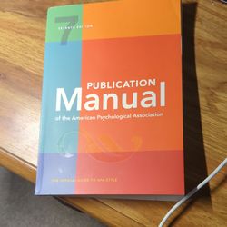 APA Publication Manual 7th Edition
