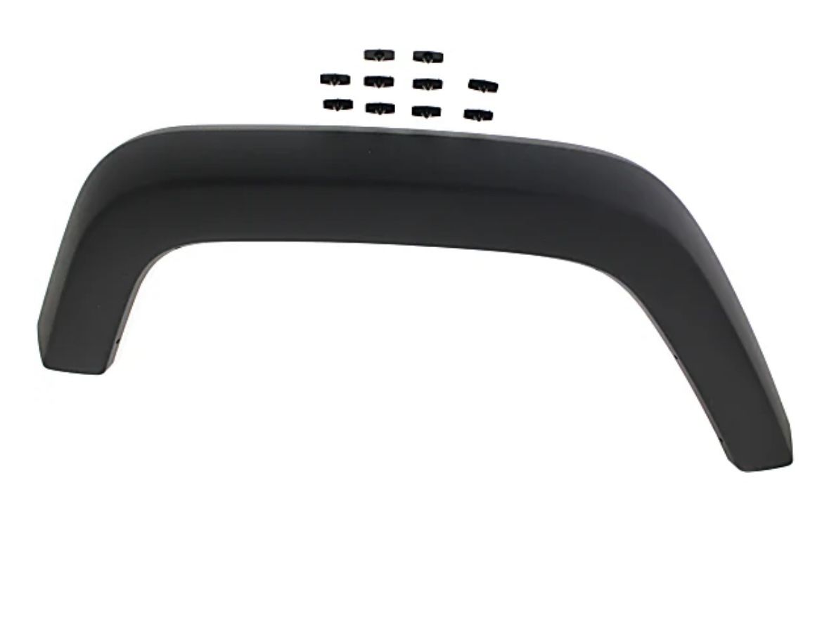 Jeep Rear, Passenger Side, Fender Flares, Textured Black