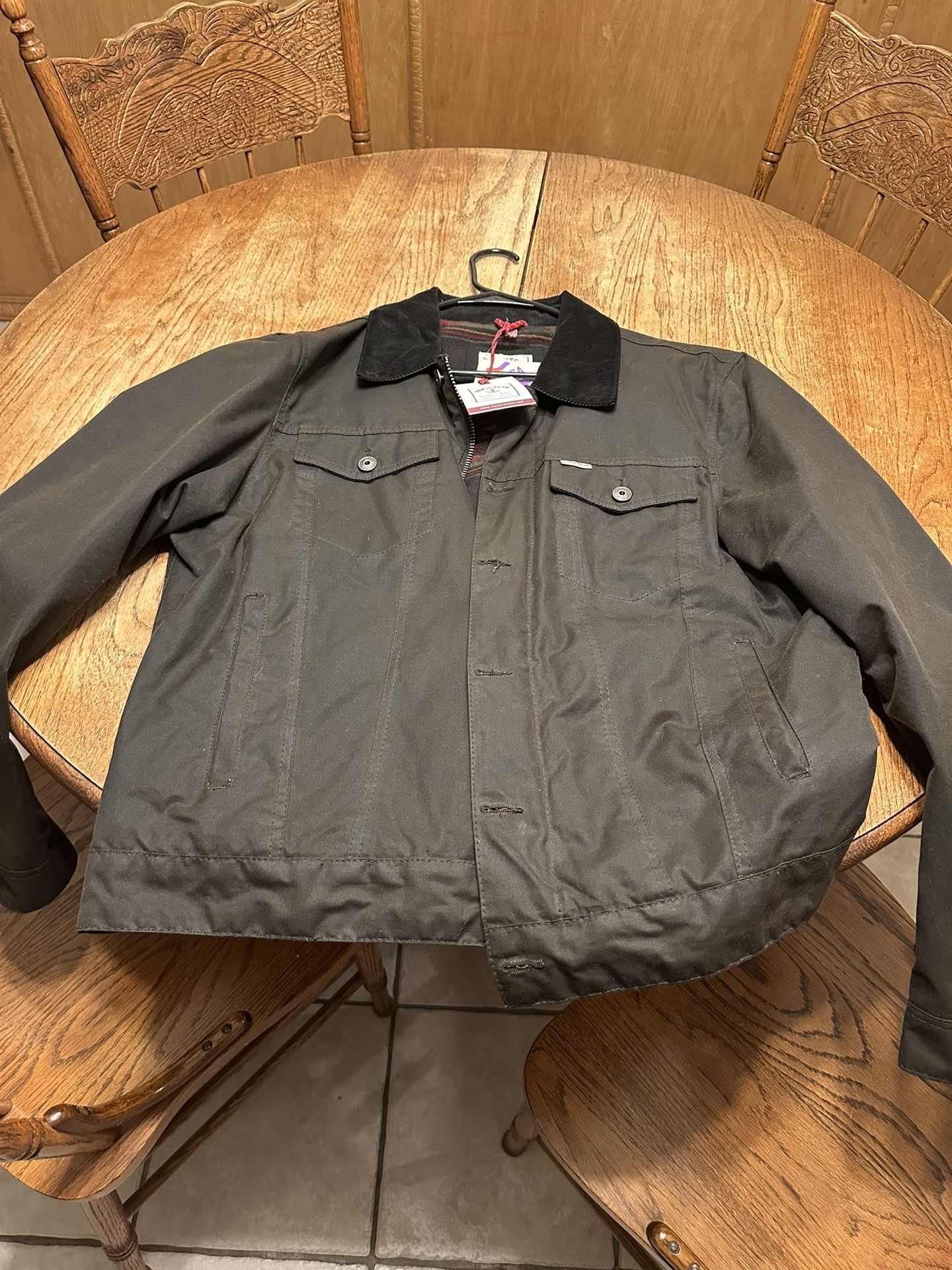 New with tags Iron Resin Scout Jacket in vintage black size XL