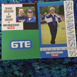 SEAHAWKS SCHEDULE  1995