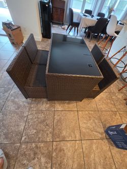 5-Piece Wicker Dining Set