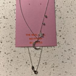 Moon and star necklace