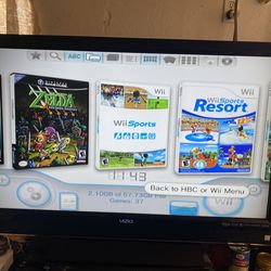 NINTENDO WII Loaded With 33 GMECUBE and WII GAMES