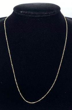$300 Yellow Gold Figaro Chain