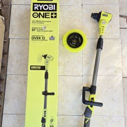 RYOBI 18V Telescoping Power Scrubber