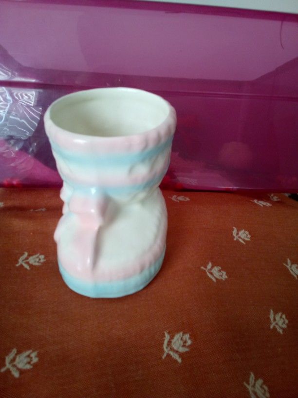 Baby Bootie Pastel Planter
