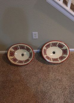 Hand painted sinks